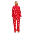 thumbnail image 3 of GLOBAL Womens Flannel Cotton Pajama Set Long PJs Flannel Loungewear Sleepwear,Size S-3XL, 3 of 5