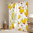 thumbnail image 3 of Castle Fairy Yellow Duck Black Out Curtains for Boys Girls,Rustic Farmhouse Animal Curtains Pack of 2 (42x63 Each),Cartoon Cute Bedroom Curtains,Breathable Home Decor, 3 of 6