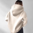 thumbnail image 4 of Womens Oversized Quarter Zip Hoodies,Comfy Long Sleeve Sweatshirts,Casual Loose Fit Fall Fashion Clothes For Daily，Workout & Travel 2XL, 4 of 5