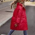 thumbnail image 2 of Vedolay Womens Hooded Parka Coat Plus Size Business Casual Long Fall Coat Red,L, 2 of 5