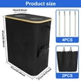 thumbnail image 3 of Kitchen Recycling Bin 140L Bottle Recycling Bin with Lid Large Capacity Kitchen Recycling Trash Can Foldable Recycling Bin Storage with Removable Inner Bag for Kitchens Indoor, 3 of 11