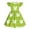 Green, variant on Girls Party Dress Bunny Print Ruffle Short Sleeve Twirl Dress for Casual Daily Wear Yellow Size 13-14 Years