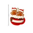 thumbnail image 3 of Gingerbread Christmas Ornament, Holiday Tree Decoration, Flat Festive Food Themed Accent for Tree Branches Wreaths, Lightweight Acrylic or Lightweight Board Accent for Flexible Display, 3 of 7