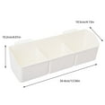 thumbnail image 3 of White ABS Plastic Hanging Organizer Basket | Wall Mounted Storage for Kitchen & Bathroom | 3 Size Options (7", 10", 13.5") | Holds Garlic, Ginger & Small Items | Easy Install on Doors Under 2cm, 3 of 7