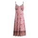 thumbnail image 3 of Vestido Maxi Floral Para Mujer Vestido Floral De Verano Mujer Vestido Estampado Floral Cuello En V Correa De Espagueti Sin Espalda Ruffle Hem Summer Maxi Dress Pink XL ANGGREK Otros, 3 of 8