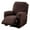 Coffee-colored, variant on LAMIRO Recliner Chair Cover 4 Piece Stretch Recliner Slipcover with Side Pocket Light Gray Recliner Couch Cover Soft Durable Furniture Protector for Recliner Chairs Easy to Install and Clean