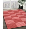 thumbnail image 3 of Ahgly Company Machine Washable Indoor Round Transitional Red Area Rugs, 5' Round, 3 of 7