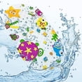 thumbnail image 1 of Alfombrilla de baño Inserto para bañera Alfombrilla de baño para bebé Suckers oceánicos Alfombrilla antideslizante de plástico Aspecto agradable Alfombrilla de baño antideslizante Diseño de, 1 of 5