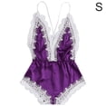 thumbnail image 1 of Lencería sexy Mujer Ropa interior con cuello en V profundo Body de malla de encaje para niña, Morado, S Advancent XX000171-04, 1 of 7