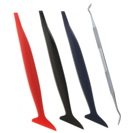 5x Car Stickers Corner Scraper For Vehicle Vinyl Wrap Tools Micro Squeegee