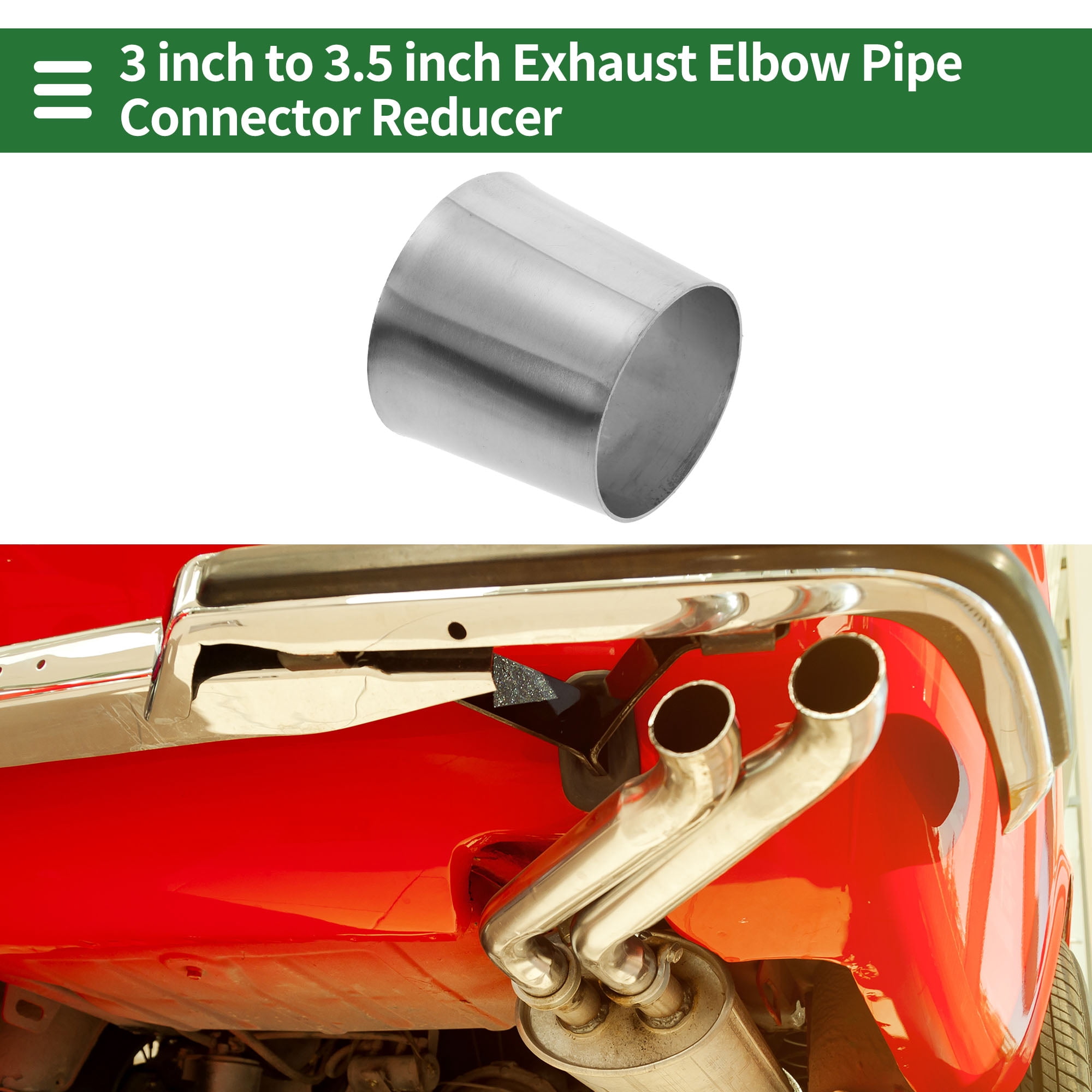 Unique Bargains Mandrel Bend Elbow Concentric Reducer Pipe Adapter 3" OD to 3.5" OD