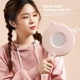thumbnail image 2 of LINLIN Makeup Mirror with Lights and Magnification, 3 Colors Light Dressing Table Mirror USB Rechargeable, Stepless Adjusted LED Light Countertop Vanity Mirrors, 2 of 9