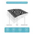thumbnail image 5 of Black Boho Geometric Queen Size Down Alternative Comforter, Lightweight Comforter Quilt Bedding Set with Pillow Shams Vintage Southwestern Stripes All Seasons Bed Comforter Duvet Insert 90"x96", 5 of 7