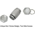 thumbnail image 3 of 2pcs High Capacity Aluminum Container Keychain Waterproof Pill Container, 3 of 5