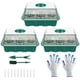 thumbnail image 1 of Muyoka 3 bandejas de inicio de plántulas de 12 celdas con tapa transparente, bandeja de plántulas reutilizable, kit de inicio de plantas, propagador de semillas de plástico y juego de germinación de p Muyoka Hogar, 1 of 7