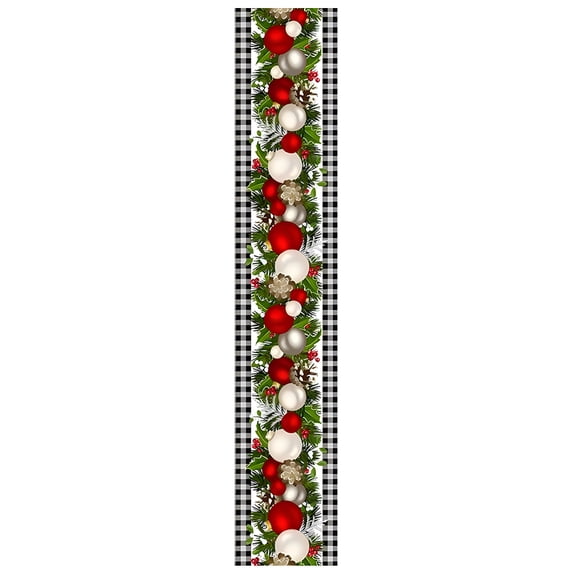 Christmas Table Runner Tablecloth Placemats Xmas for Party Desk Decor Home Winter