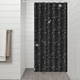 thumbnail image 3 of Galaxy Themed Bathroom Curtain Starry Night Sky Moon Stars Sun Waterproof Fade-Resistant Polyester Fabric, 3 of 5