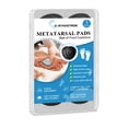 thumbnail image 1 of Orthostride Metatarsal Pads for Men, Ball of Foot Cushions for Pain Relief, Comfortable Forefoot Support for Metatarsalgia and Morton's Neuroma, 1/3 Inch Thick Self-Adhesive Foot Pads, 3 Pairs L, 1 of 3