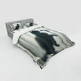 thumbnail image 2 of Ambesonne Cat Bedding Set 4 Pcs, Bath Shadow of a Singing Kitty, Calking, Dark Blue Grey Off White, 2 of 2