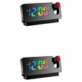 thumbnail image 4 of Wosthever Reloj Digital de PVC, superficie de espejo alimentada por batería, pantalla de fecha de reemplazo, relojes de trabajo junto a la cama Type3 NO3, 4 of 6