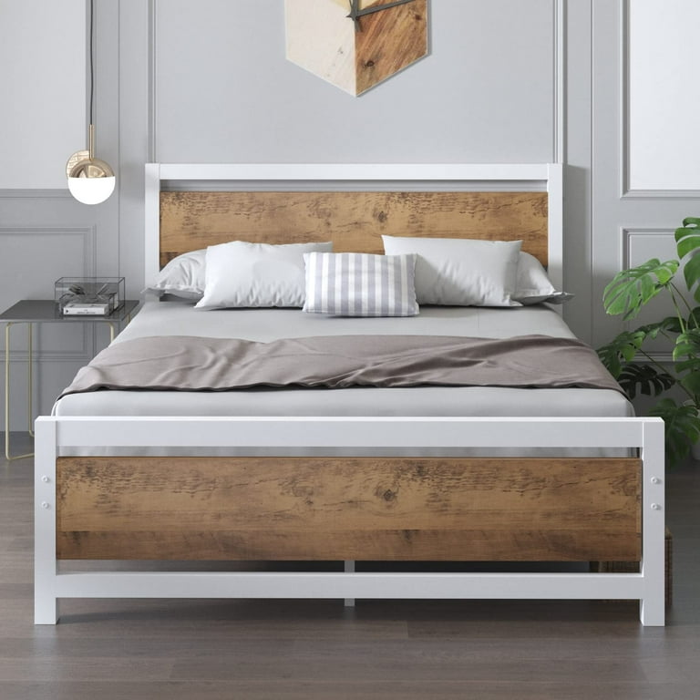 White and brown headboard deals
