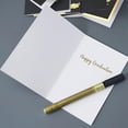 thumbnail image 6 of Classic Graduation Cards Set, Black Gold Congratulations Grad Cards Pack with Envelopes, Assorted Graduation Cards for College High School, 6 of 6