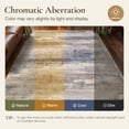 thumbnail image 4 of KUETH 5x7 Area Rug Abstract Brown Sandy, Machine Washable Vintage Distressed Throw Rug with Non-Slip Gripper, Modern Aesthetic Carpet for Bedroom Living Room, 4 of 10