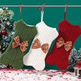 thumbnail image 3 of Calcetines navideños de hueso de perro, medias personalizadas, bolsa de regalo de gran tamaño, medias colgantes de chimenea de punto para mascotas con lazo para Navidad, 3 of 4