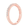 thumbnail image 4 of 0.285 ctw Wedding Band for Women - 14K Rose Gold Moissanite Stackable Eternity Ring, 4 of 4