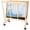 Wood-1Layer, variant on Large Mobile Wooden Print Rack with Castors - Artist Display and Storage Stand for Canvas, Artwork, Panels, Posters and Craft Drying