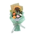 thumbnail image 3 of balikha 10.2inch Crochet Gift Bouquet Eternal Blessing Decorative Handmade Flowers for Floral Arrangements Multifunctional Green Paper, 3 of 9