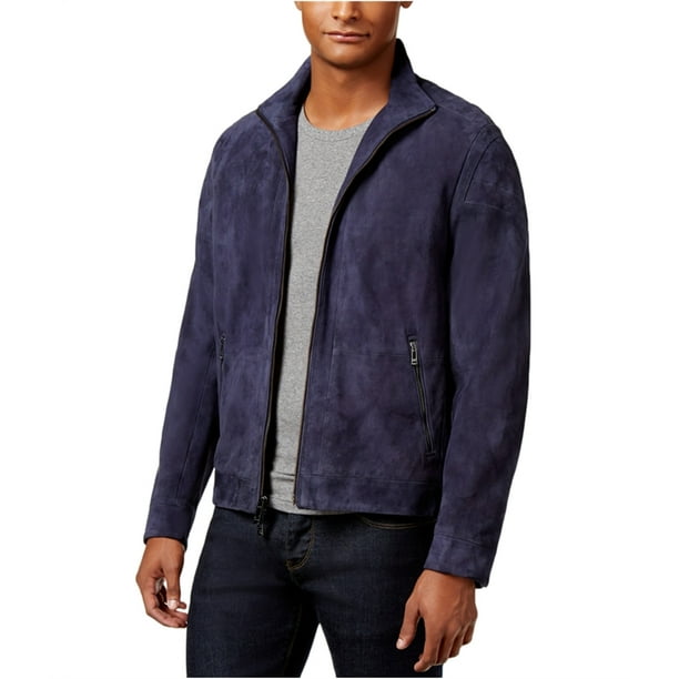 Calvin Klein Calvin Klein Mens Suede Leather Jacket