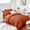 Burnt Orange-Twin XL(68"x 88"), variant on Burnt Orange Twin(68"x 88") Seersucker 5-Piece All Season Bed-in-a-Bag Bedding Set