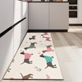 thumbnail image 4 of Colorful Funny Dachshund Kitchen Rug Mat,Kitchen Runner Rugs Non Skid Washable,Decorative Kitchen Floor Mats for Kitchen,Sink,Laundry,17"X47", 4 of 5