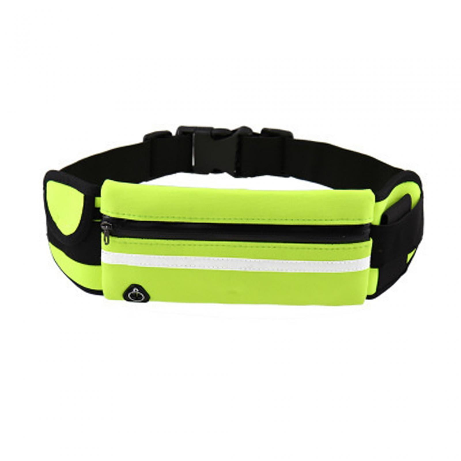 Running Belt Waist Pack Bag with Water Bottle Holder Reflective Runners ...