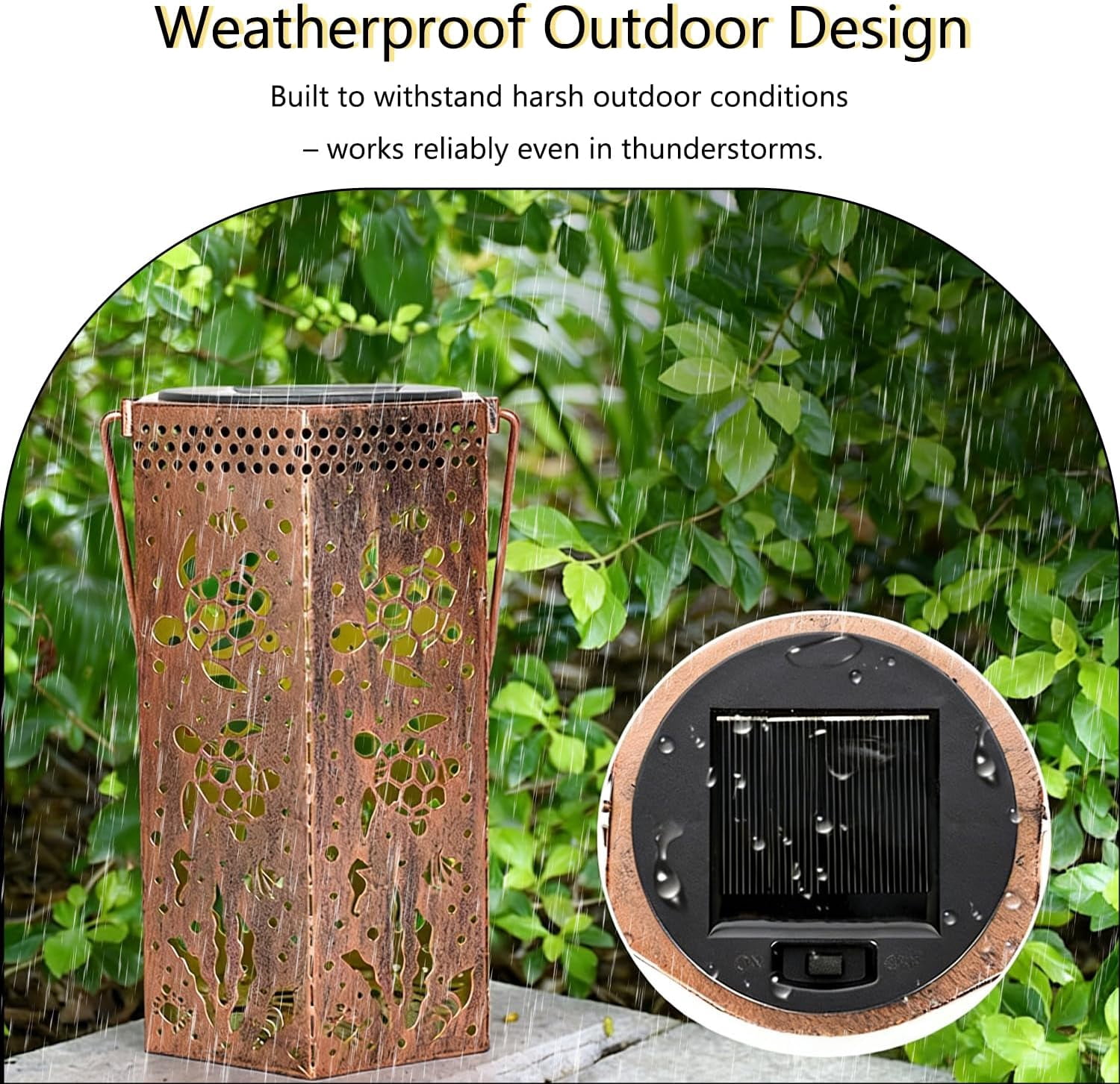 Hummingbird Solar Lantern Lights for Hanging or Table Outdoor Waterproof , Solar Courtyard Projection lamp, Gift for Women Mon Grandma Hanging Lights for Patio Courtyard Garden