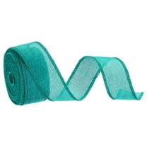 Uxcell Burlap Ribbon Fabric Wired EdgeDark Green 1-1/2 Inch x 10 Yard for Gift Wrapping, Christmas Tree