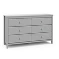 thumbnail image 3 of Storkcraft Alpine 6 Drawer Nursery Double Dresser, Pebble Gray, 3 of 12