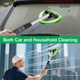 thumbnail image 5 of 7 Pcs Green Windshield Washer Brush Tool Kit, Includes 4 Reusable & Washable Microfiber Cloths with Retractable Handle for Window & Glass Cleaning, 5 of 9
