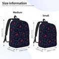 thumbnail image 2 of Vsdgher Christmas Deer Print Canvas Backpack Travel Rucksack Unisex Knapsack 15.7/17.7Inch Laptop Backpack for Work,College-Medium, 2 of 5