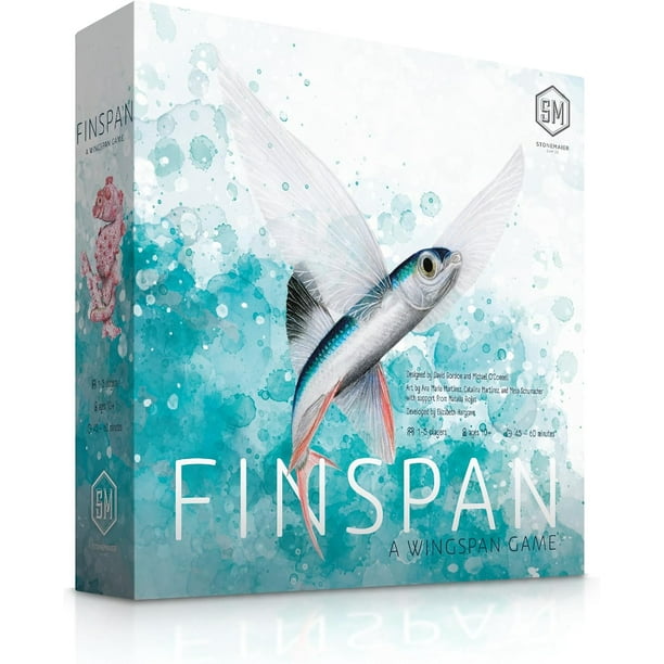 Stonemaier Games: Finspan - A Wingspan Game by David Gordon & Michael O’Connell | A Relaxing Strategy Board Game About Collecting Fish for Adults and Family | 1-5 Players, 60 Mins, Ages 14+