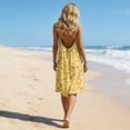 thumbnail image 2 of LWavelet Women's Strapless Sequin Bodice Chiffon Maxi Formal Dress for Evening & Wedding Wear Orange S, 2 of 6
