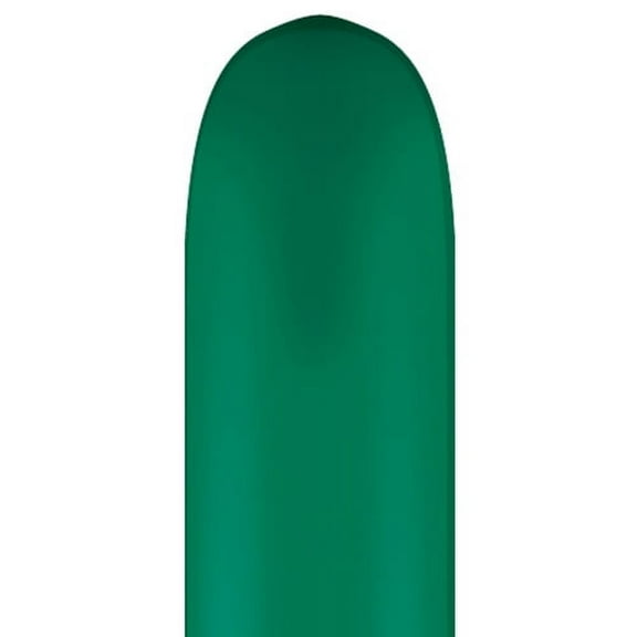 Burton & Burton 260Q Emerald Green Pencil Balloons, 100 Pack