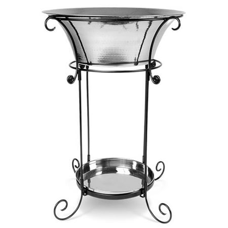 Beverage Stand with Detachable Stainless Steel Tub