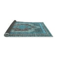 thumbnail image 2 of Ahgly Company Indoor Rectangle Medallion Light Blue Traditional Area Rugs, 4' x 6', 2 of 4