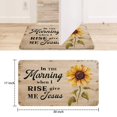 thumbnail image 6 of Black Text Sunflower Flowers (5) Welcome Door Mat Decorative Doormat Farmhouse Low-Profile Floor Rug Switch Mat for Home Indoor Outdoor Decorations 17 X 30 Inch, 6 of 6