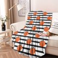 thumbnail image 2 of Fall Pumpkins Pattern Round Blanket,Comfortable Soft Flannel Throw Blanket,All Season,Warm Lightweight Blankets for Sofa Bed Couch Living Room Chair 60"x60", 2 of 5