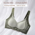 thumbnail image 6 of iHPH7 Women's Sports Bras Seamless Jelly Bras Wirefree Padded Push Up Adjustable Straps Workout Yoga Gym Activewear Athletic Apparel Mint Green 4XL, 6 of 8