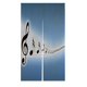thumbnail image 1 of Cortina de Entrada ABPHQTO Noren Notas Musicales Tamaño 85x150cm, 1 of 1