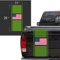 thumbnail image 2 of American USA Flag Racing Stripes Truck Tailgate Vinyl Decal Sticker Sport Lines Styling Straight Lines Compatible with Most Pickup Trucks - Back Graphic Sporting (11" x 25", Soft Pink), 2 of 8